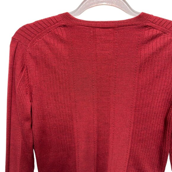 Calvin Klein 100% Italian Merino Wool Knit Sweater Jumper - Picture 6 of 8